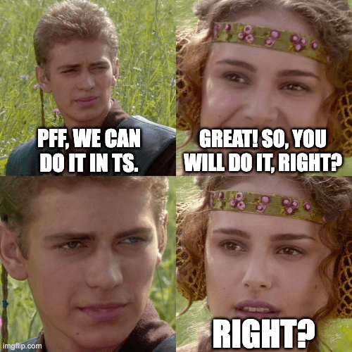 We can do this in TS meme